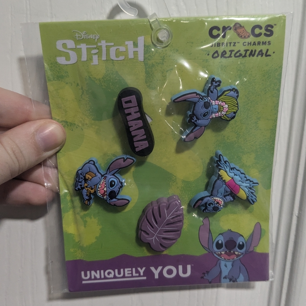 NWT Stitch Croc Charms